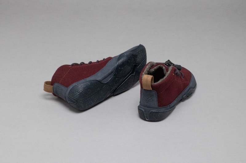 Dark Red / Navy Kids' Wildling Douro Winter Shoes | UK-VTYKBH483