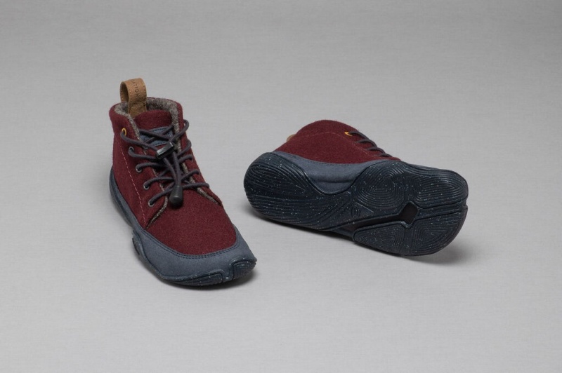 Dark Red / Navy Kids' Wildling Douro Winter Shoes | UK-VTYKBH483