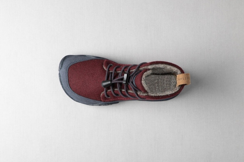 Dark Red / Navy Kids' Wildling Douro Winter Shoes | UK-VTYKBH483