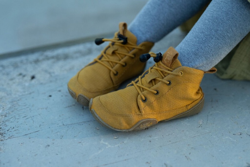 Yellow Kids' Wildling Vigor Barefoot Shoes | UK-KGSPRU031